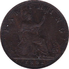 1881 FARTHING ( EF ) - Farthing - Cambridgeshire Coins