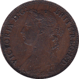 1881 FARTHING ( EF ) - Farthing - Cambridgeshire Coins