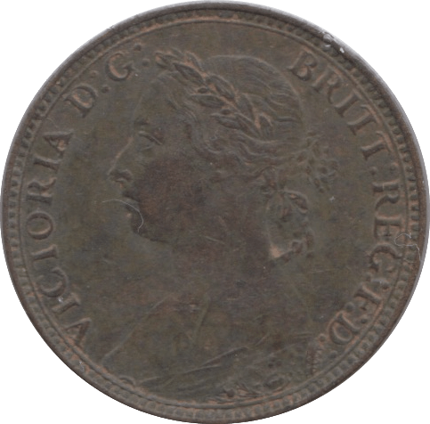 1881 FARTHING ( EF ) - Farthing - Cambridgeshire Coins