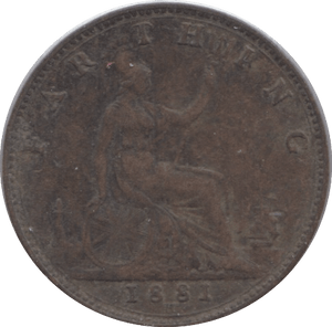 1881 FARTHING ( GF ) - Farthing - Cambridgeshire Coins