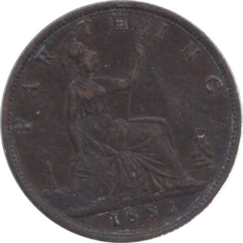 1881 FARTHING ( GVF ) 18 - Farthing - Cambridgeshire Coins
