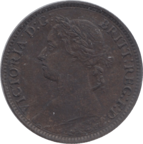1881 FARTHING ( GVF ) 18 - Farthing - Cambridgeshire Coins
