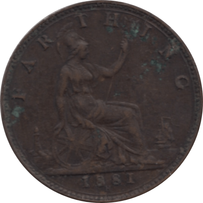 1881 FARTHING H ( EF ) 73 - Farthing - Cambridgeshire Coins