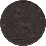 1881 FARTHING H ( EF ) 73 - Farthing - Cambridgeshire Coins