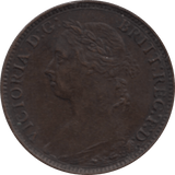 1881 FARTHING H ( EF ) 73 - Farthing - Cambridgeshire Coins