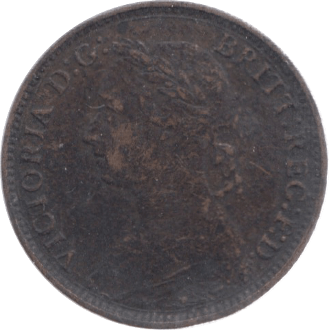 1881 FARTHING ( VF ) 18 - Farthing - Cambridgeshire Coins