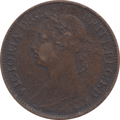 1881 FARTHING ( VF ) - Farthing - Cambridgeshire Coins