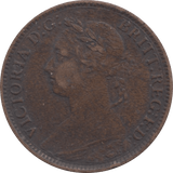 1881 FARTHING ( VF ) - Farthing - Cambridgeshire Coins