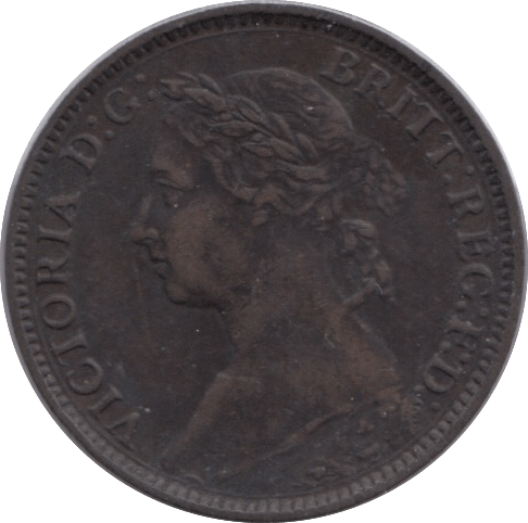 1881 FARTHING ( VF ) H - Farthing - Cambridgeshire Coins