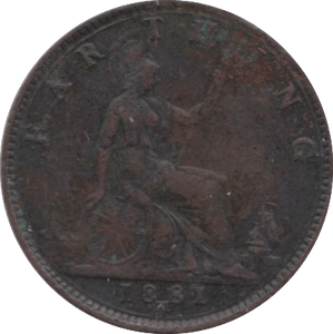 1881 FARTHING ( VF ) H - Farthing - Cambridgeshire Coins