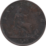 1881 FARTHING ( VF ) H - Farthing - Cambridgeshire Coins