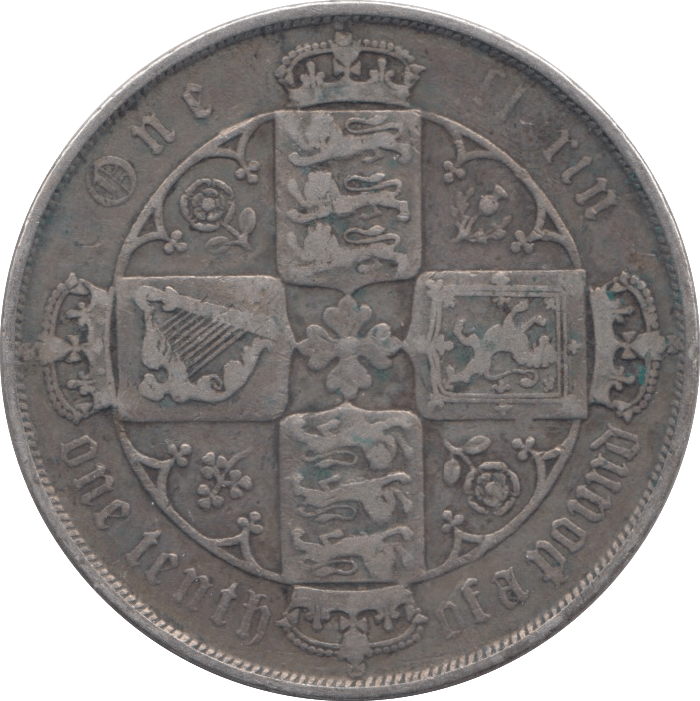 1881 FLORIN ( GF ) - Florin - Cambridgeshire Coins