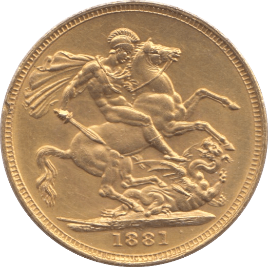 1881 GOLD SOVEREIGN ( AUNC ) MELBOURNE MINT - Sovereign - Cambridgeshire Coins
