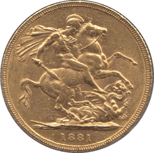 1881 GOLD SOVEREIGN ( EF ) SYDNEY MINT - Sovereign - Cambridgeshire Coins
