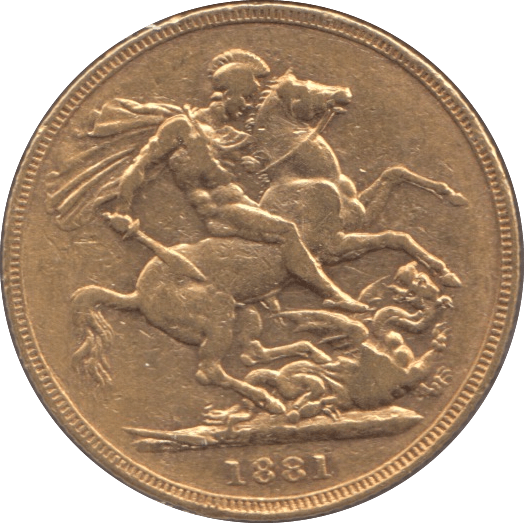 1881 GOLD SOVEREIGN ( GVF ) MELBOURNE MINT - Sovereign - Cambridgeshire Coins