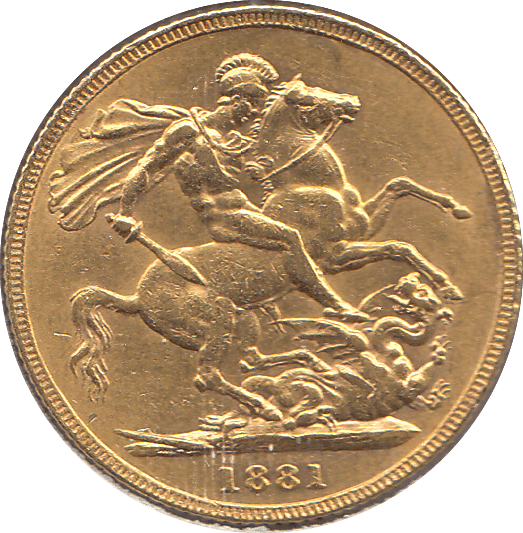 1881 GOLD SOVEREIGN ( GVF ) SYDNEY MINT - Sovereign - Cambridgeshire Coins