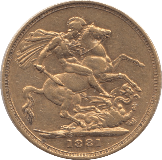 1881 GOLD SOVEREIGN ( VF ) MELBOURNE MINT - Sovereign - Cambridgeshire Coins