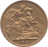 1881 GOLD SOVEREIGN ( VF ) MELBOURNE MINT - Sovereign - Cambridgeshire Coins