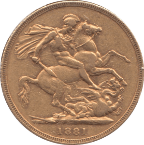 1881 GOLD SOVEREIGN ( VF ) SYDNEY MINT - Sovereign - Cambridgeshire Coins
