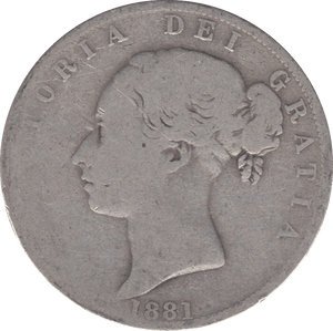 1881 HALFCROWN ( FAIR ) 3 - Halfcrown - Cambridgeshire Coins