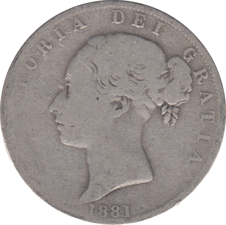 1881 HALFCROWN ( FAIR ) 3 - Halfcrown - Cambridgeshire Coins