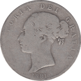 1881 HALFCROWN ( FAIR ) 3 - Halfcrown - Cambridgeshire Coins