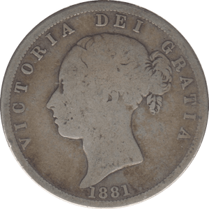 1881 HALFCROWN ( FAIR ) 5 - Halfcrown - Cambridgeshire Coins