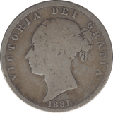 1881 HALFCROWN ( FAIR ) 5 - Halfcrown - Cambridgeshire Coins