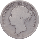 1881 HALFCROWN ( FAIR ) - Halfcrown - Cambridgeshire Coins