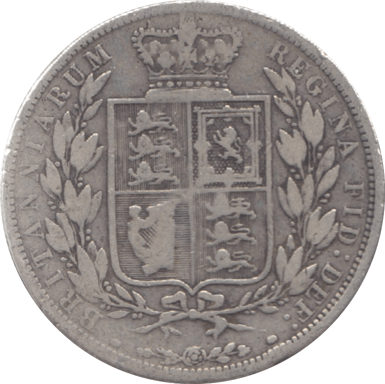 1881 HALFCROWN ( FINE ) 6 - Halfcrown - Cambridgeshire Coins