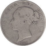 1881 HALFCROWN ( FINE ) 6 - Halfcrown - Cambridgeshire Coins