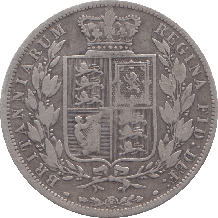 1881 HALFCROWN ( FINE ) - Halfcrown - Cambridgeshire Coins