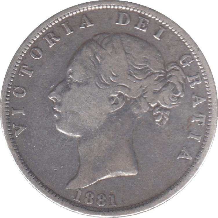 1881 HALFCROWN ( GF ) 6 - Halfcrown - Cambridgeshire Coins