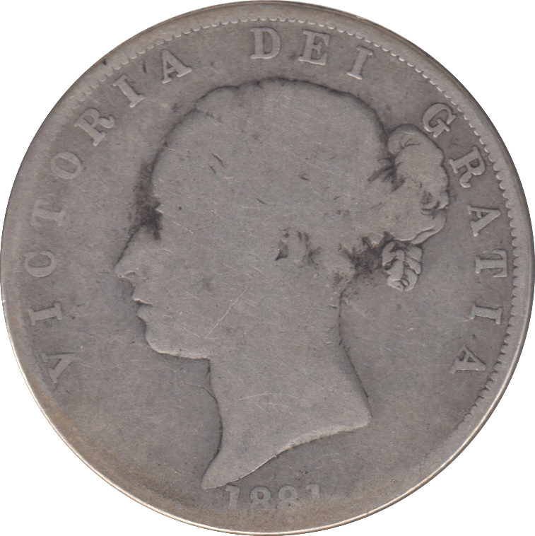 1881 HALFCROWN ( NF ) 4 - Halfcrown - Cambridgeshire Coins