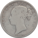 1881 HALFCROWN ( NF ) 6 - Halfcrown - Cambridgeshire Coins