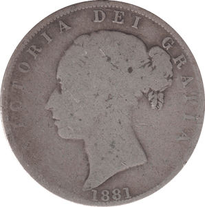 1881 HALFCROWN ( NF ) - halfcrown - Cambridgeshire Coins