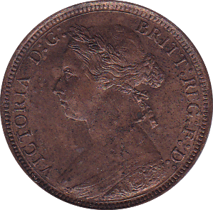 1881 HALFPENNY ( AUNC ) - Halfpenny - Cambridgeshire Coins