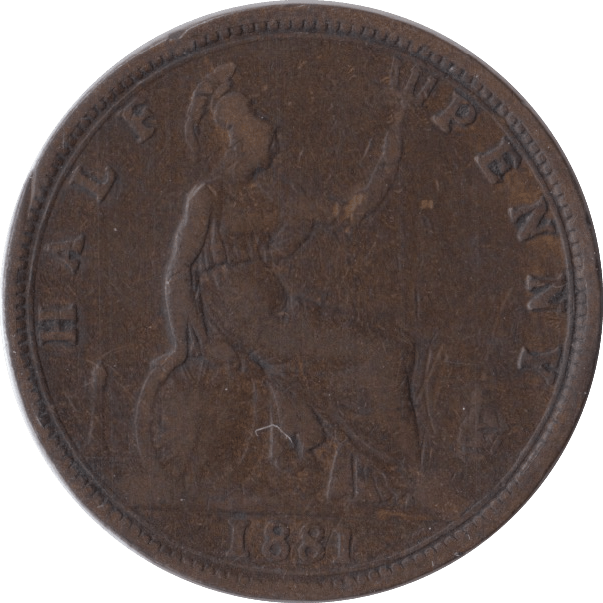 1881 HALFPENNY ( NF ) - Halfpenny - Cambridgeshire Coins
