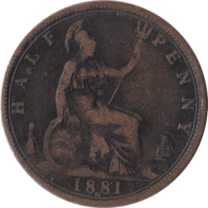 1881 HALFPENNY ( NF ) H - Halfpenny - Cambridgeshire Coins