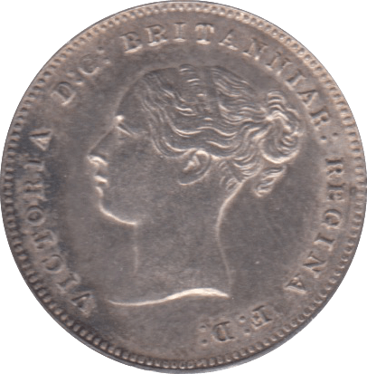 1881 MAUNDY FOURPENCE ( AUNC ) 11 - Maundy Coins - Cambridgeshire Coins