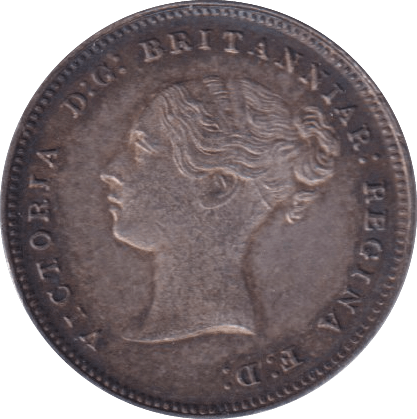 1881 MAUNDY FOURPENCE ( AUNC ) - Maundy Coins - Cambridgeshire Coins
