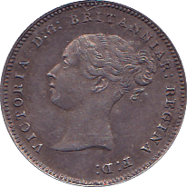 1881 MAUNDY FOURPENCE ( EF ) - Maundy Coins - Cambridgeshire Coins
