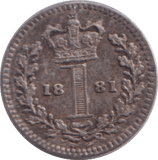 1881 MAUNDY PENNY ( EF ) - Maundy Coins - Cambridgeshire Coins