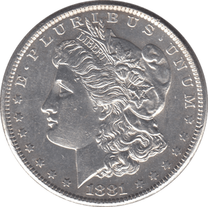 1881 MORGAN DOLLAR USA SAN FRANCISCO MINT - SILVER WORLD COINS - Cambridgeshire Coins