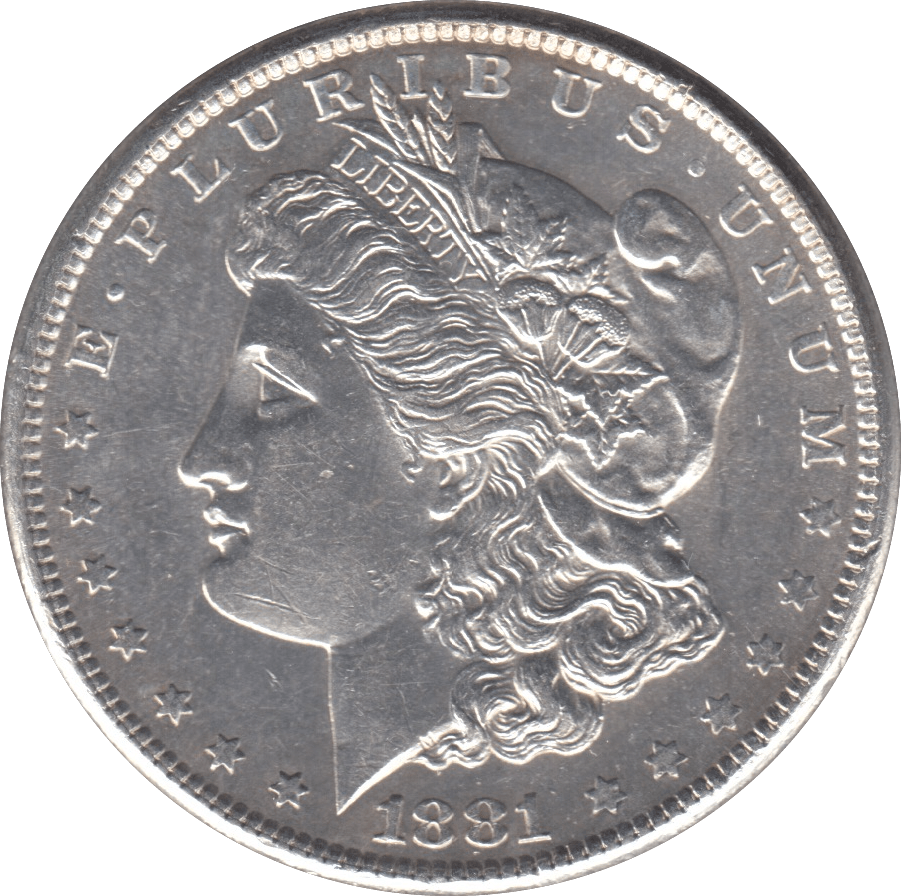 1881 MORGAN DOLLAR USA SAN FRANCISCO MINT - SILVER WORLD COINS - Cambridgeshire Coins
