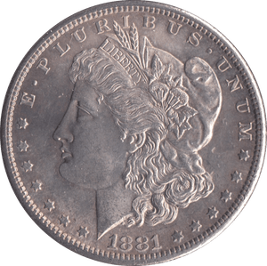 1881 MORGAN DOLLAR USA SAN FRANCISCO MINT - SILVER WORLD COINS - Cambridgeshire Coins