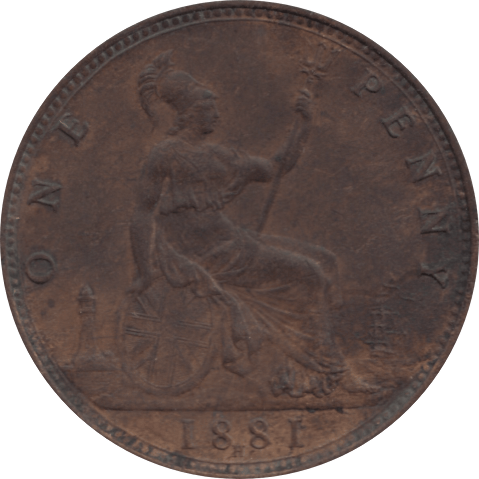 1881 PENNY H 1 ( EF ) 17 - Penny - Cambridgeshire Coins