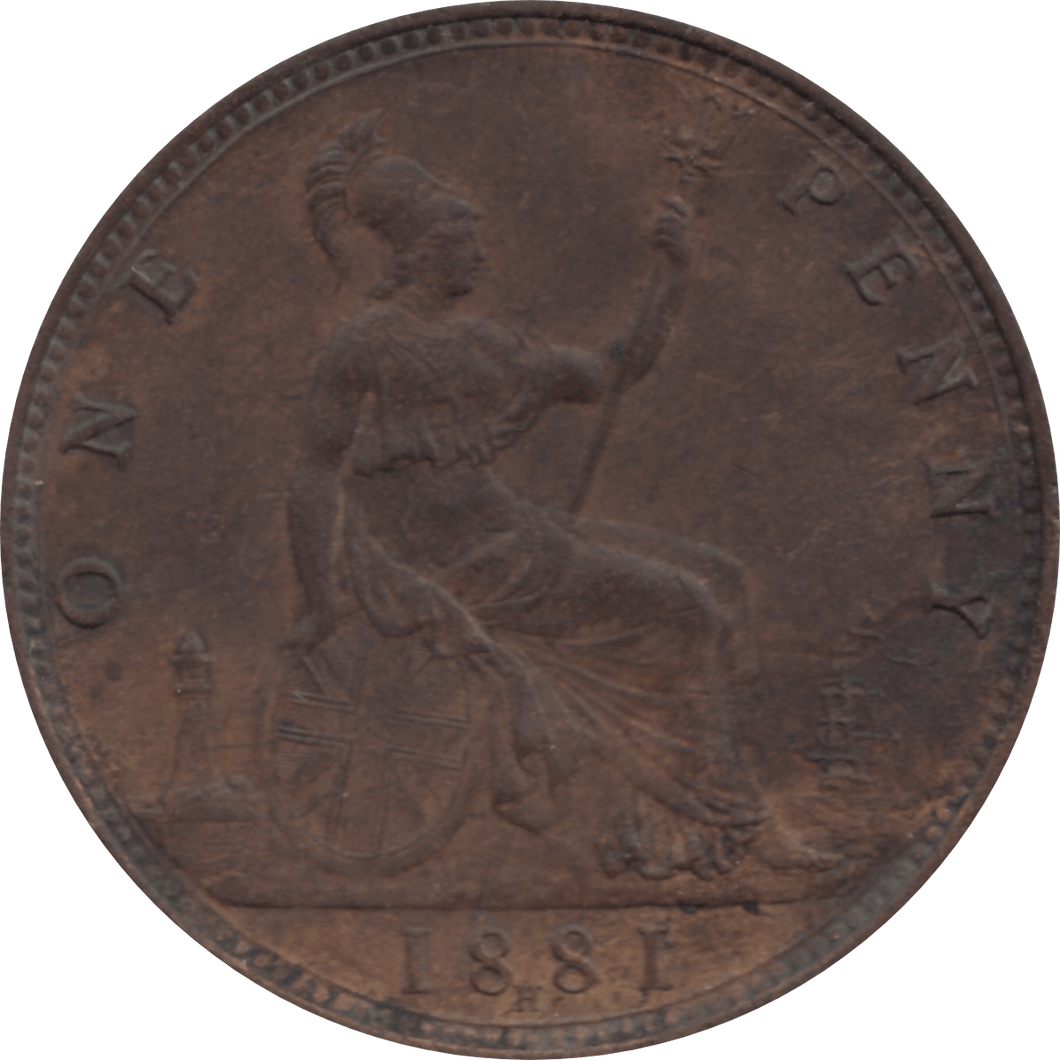 1881 PENNY H 1 ( EF ) 17 - Penny - Cambridgeshire Coins