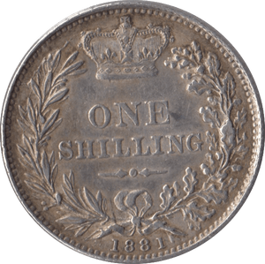 1881 SHILLING ( EF ) - Shilling - Cambridgeshire Coins