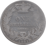 1881 SHILLING ( FAIR ) 13 - Shilling - Cambridgeshire Coins